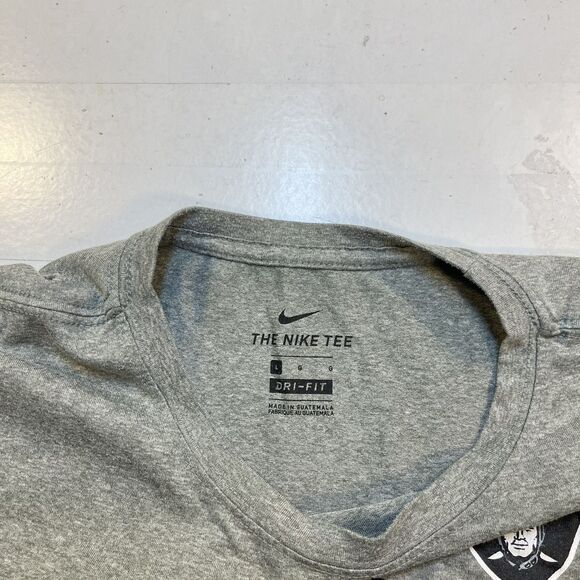 RAIDERS LAS VEGAS Jersey T SHIRT Sz L Nike Dri Fit NFL FOOTBALL Property of - Picture 3 of 4